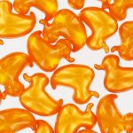 Perles de bain animaux - canard jaune